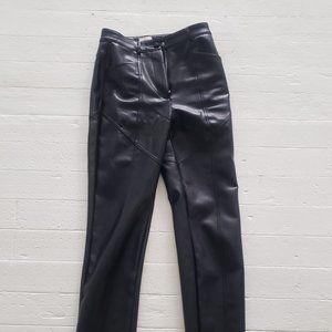 Wilfred Straight Pleather Pants